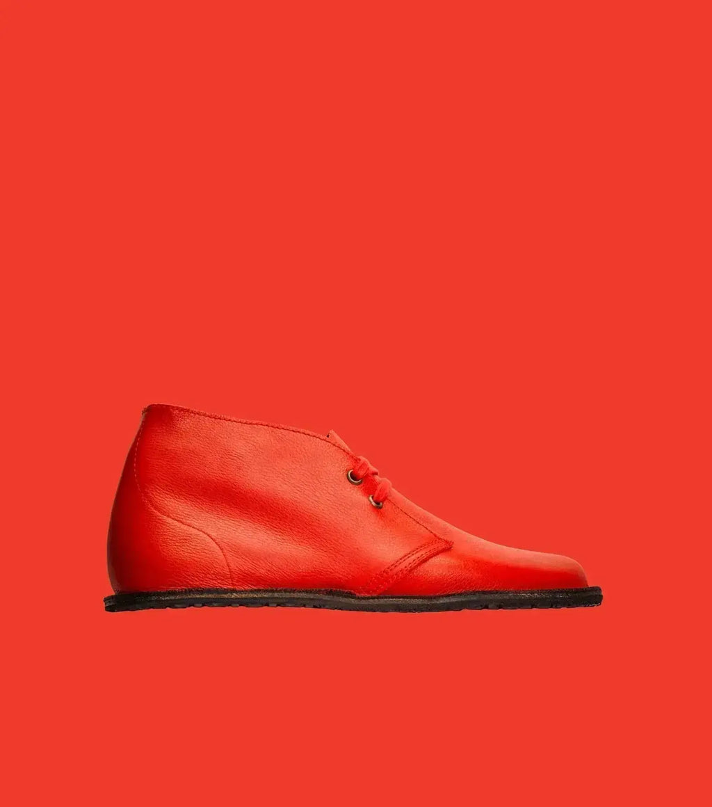 Gaucho Ninja - Barefoot Pals Red Napa - Botines Barefoot unisex rojos
