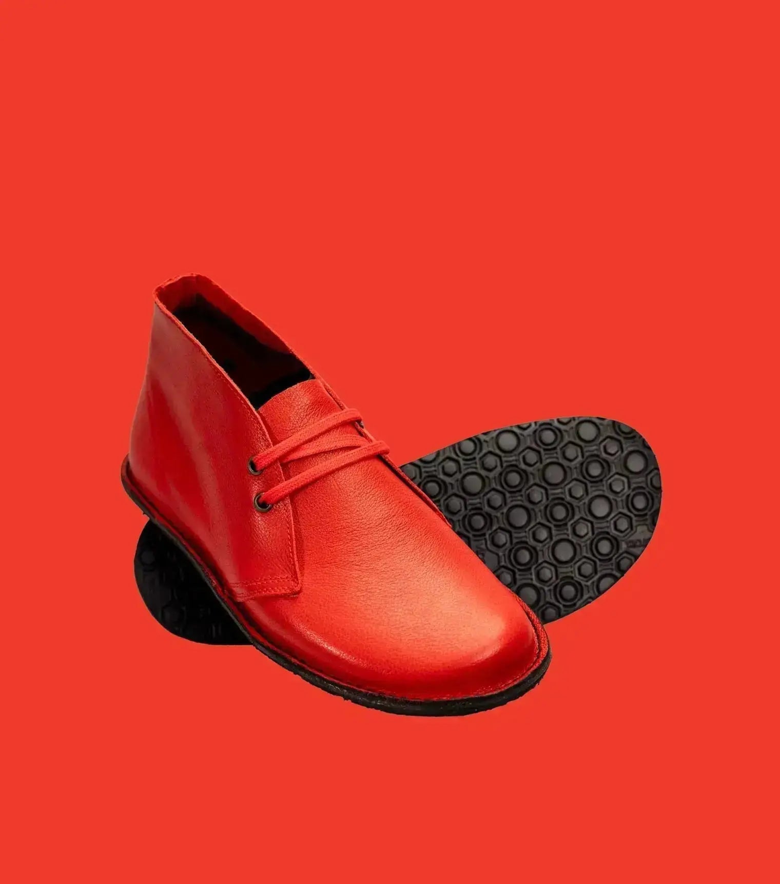 Gaucho Ninja - Barefoot Pals Red Napa - Botines Barefoot unisex rojos