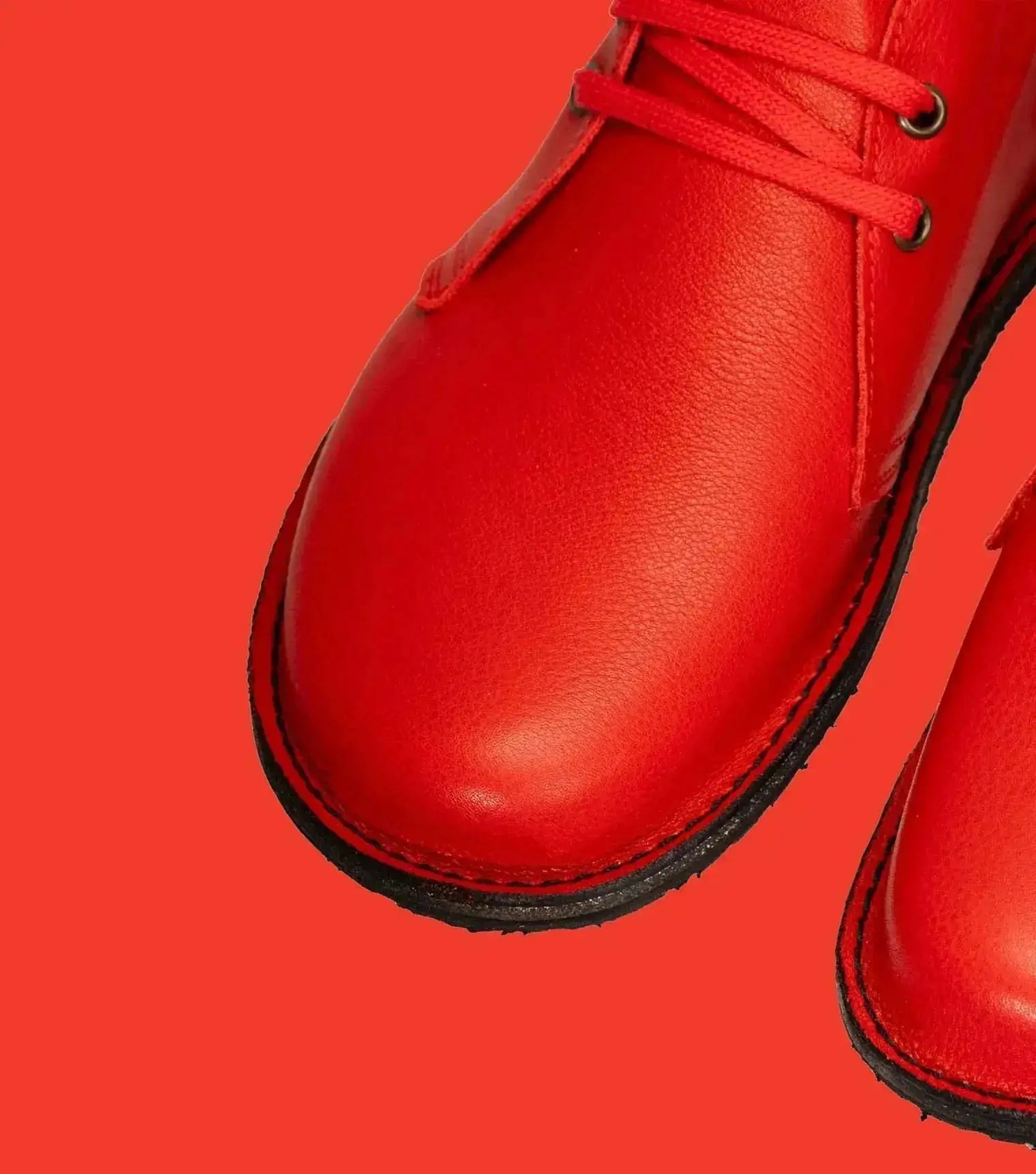 Gaucho Ninja - Barefoot Pals Red Napa - Botines Barefoot unisex rojos