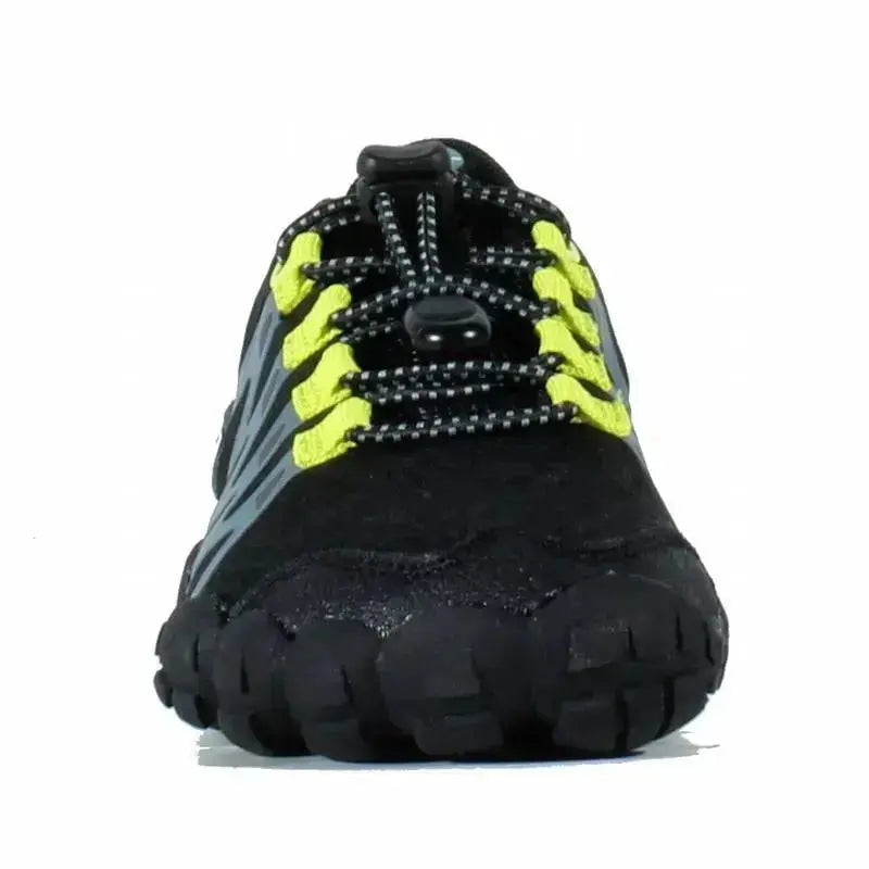 HI-Tec - Abyss Junior Black/Lime - zapatillas barefoot infantiles senderismo