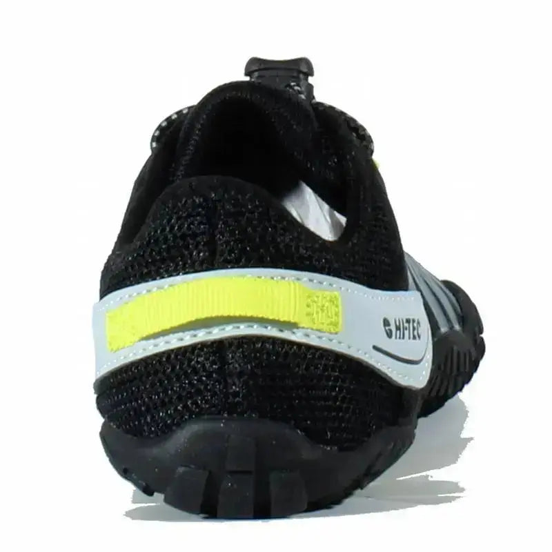 HI-Tec - Abyss Junior Black/Lime - zapatillas barefoot infantiles senderismo
