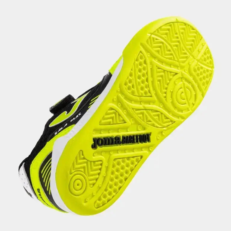 JOMA - Sala Max Kids Barefoot 2609 Jaune Fluo Indoor - Chaussures barefoot pour football en salle