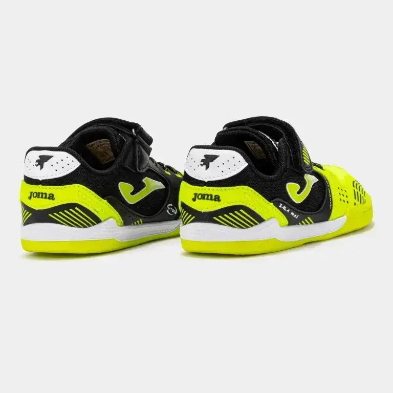 JOMA - Sala Max Kids Barefoot 2609 Jaune Fluo Indoor - Chaussures barefoot pour football en salle