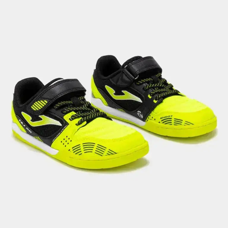 JOMA - Sala Max Kids Barefoot 2609 Jaune Fluo Indoor - Chaussures barefoot pour football en salle