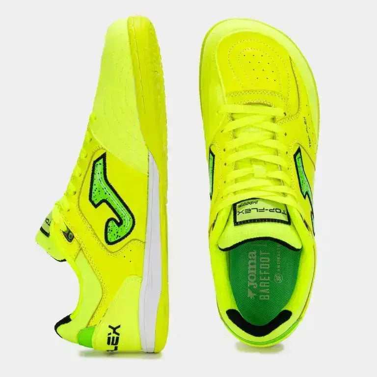 JOMA Top Flex Foot Shape 2511 Verde Flúor Indoor - Zapatillas barefoot de fútbol sala para hombre