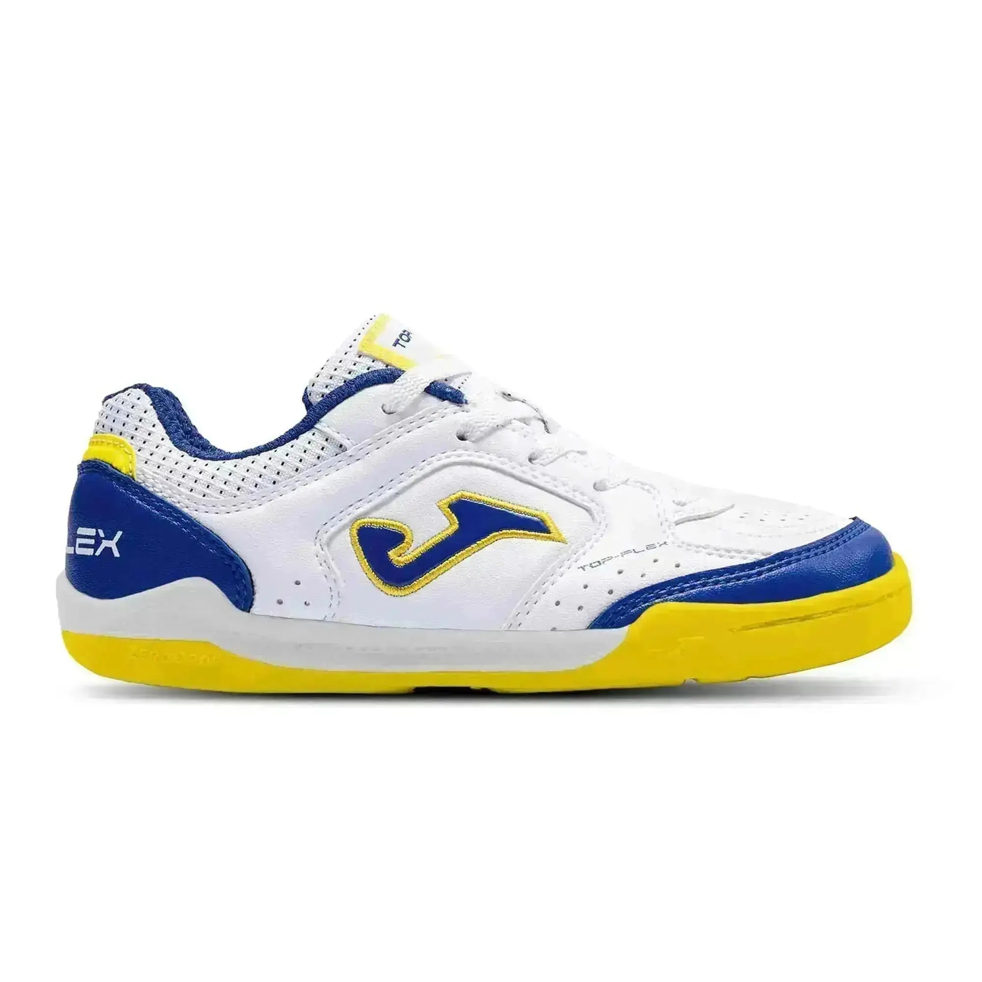 JOMA - Top Flex Junior Barefoot 2602 Blanco Indoor - Zapatillas barefoot de fútbol sala juveniles