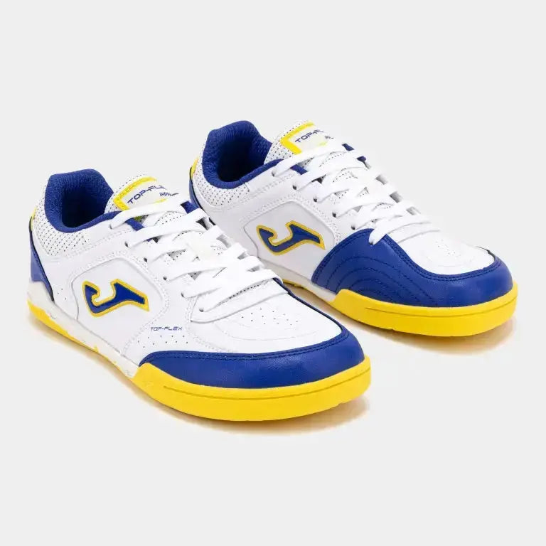 JOMA - Top Flex Junior Barefoot 2602 Blanco Indoor - Zapatillas barefoot de fútbol sala juveniles