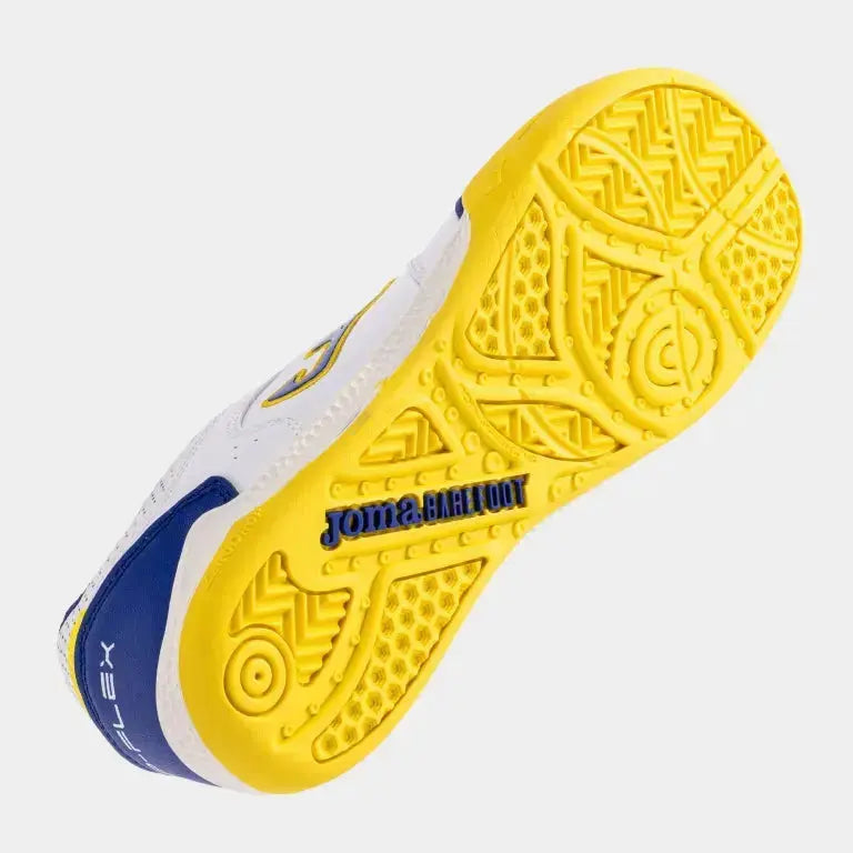 JOMA - Top Flex Junior Barefoot 2602 Blanco Indoor - Zapatillas barefoot de fútbol sala juveniles