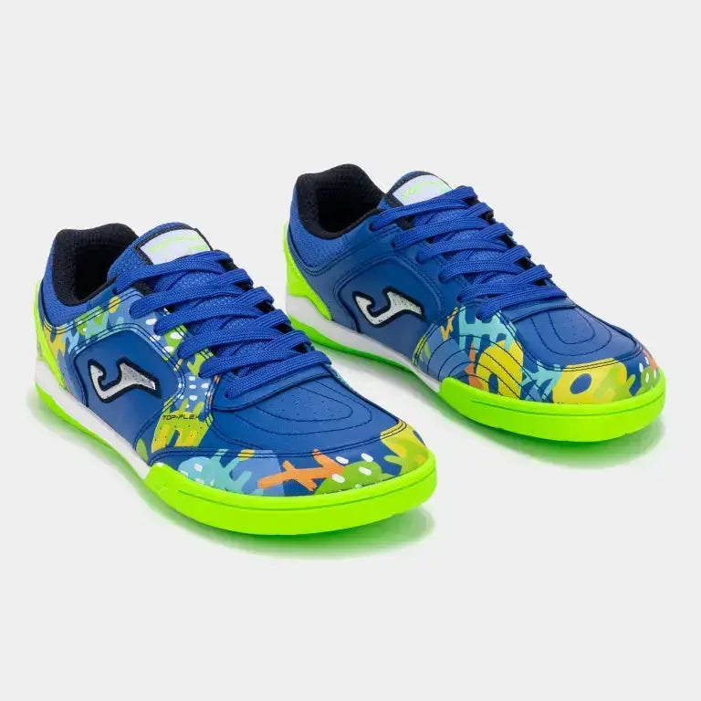 JOMA - Top Flex Junior Barefoot 2604 Royal Indoor - Zapatillas barefoot de fútbol sala juveniles