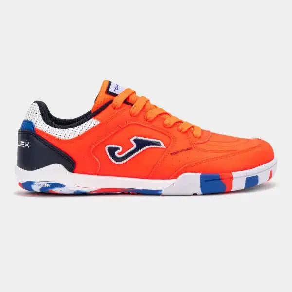 JOMA - Top Flex Junior Barefoot 2608 Naranja Indoor - Zapatillas barefoot de fútbol sala juveniles