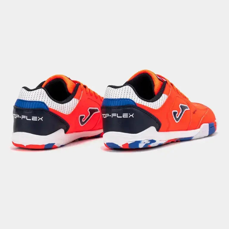 JOMA - Top Flex Junior Barefoot 2608 Naranja Indoor - Zapatillas barefoot de fútbol sala juveniles
