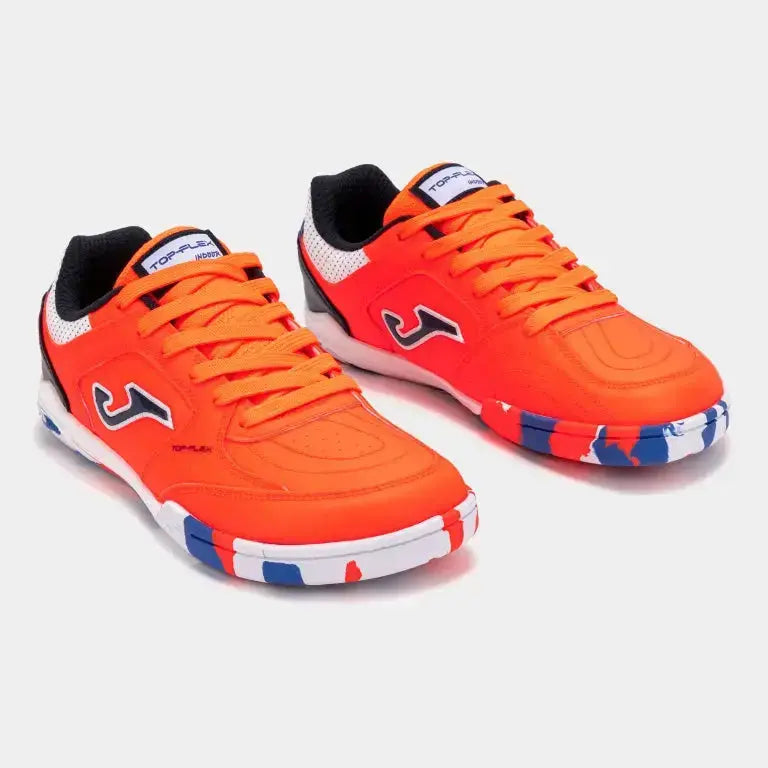 JOMA - Top Flex Junior Barefoot 2608 Naranja Indoor - Zapatillas barefoot de fútbol sala juveniles