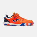 JOMA - Top Flex Kids Barefoot 2608 Naranja Indoor - Zapatillas barefoot de fútbol sala infantiles