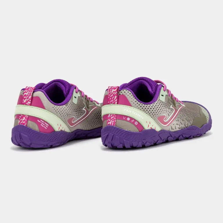 JOMA - Tundra Junior 2624 Gris Morado - Zapatillas barefoot infantiles / juveniles para aire libre y trail