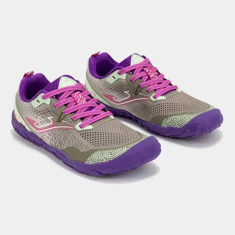 JOMA - Tundra Junior 2624 Gris Violet - Chaussures barefoot pour enfants/adolescents pour le plein air et le trail
