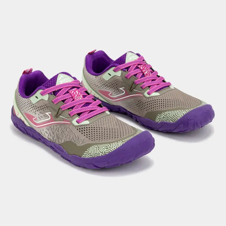 JOMA - Tundra Junior 2624 Gris Morado - Zapatillas barefoot infantiles / juveniles para aire libre y trail