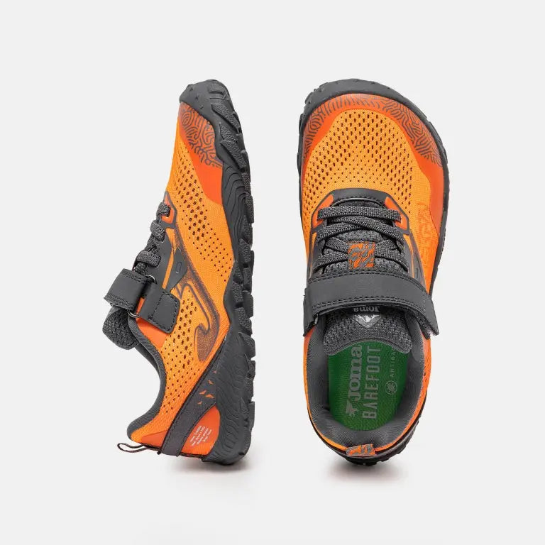 JOMA - Tundra Kids 2608 Naranja - Zapatillas barefoot infantiles para aire libre y trail