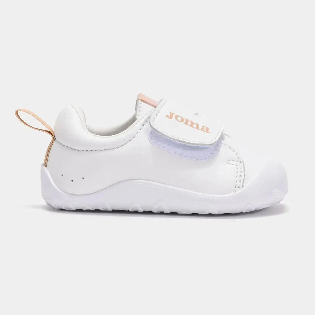 Joma - Teddy Baby Blanco & Rosa - Zapatillas respetuosas de primeros pasos