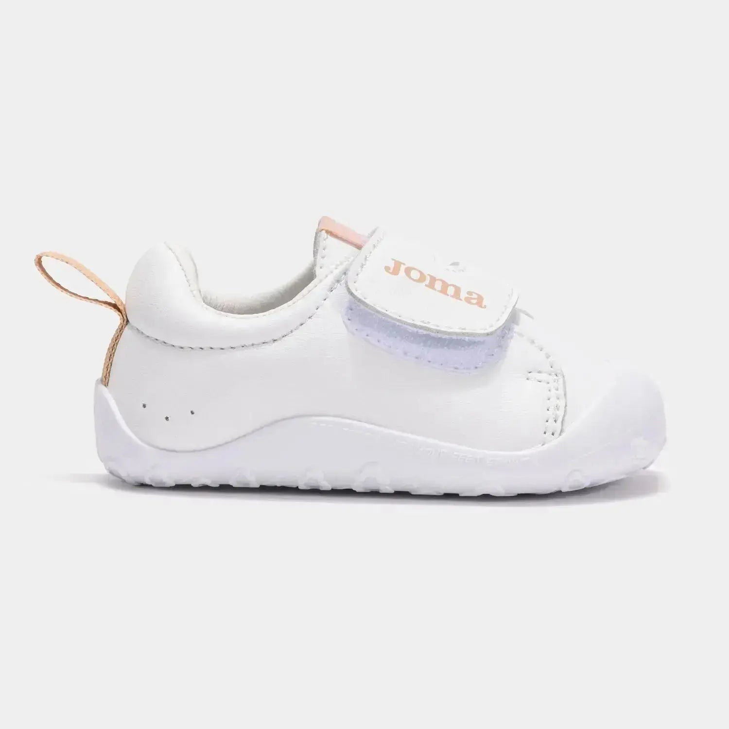 Joma - Teddy Bébé Blanc & Rose - Chaussures respectueuses Premiers Pas