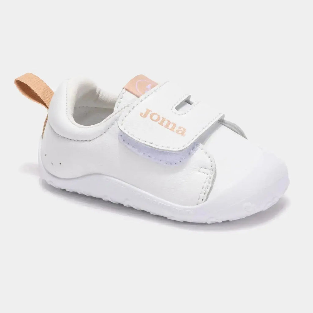 Joma - Teddy Baby Blanco & Rosa - Zapatillas respetuosas de primeros pasos