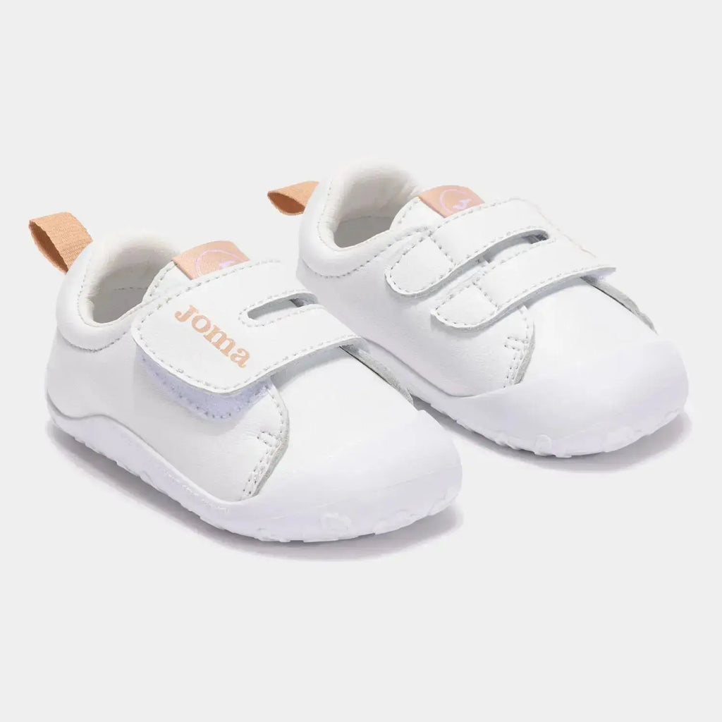 Joma - Teddy Baby Blanco & Rosa - Zapatillas respetuosas de primeros pasos