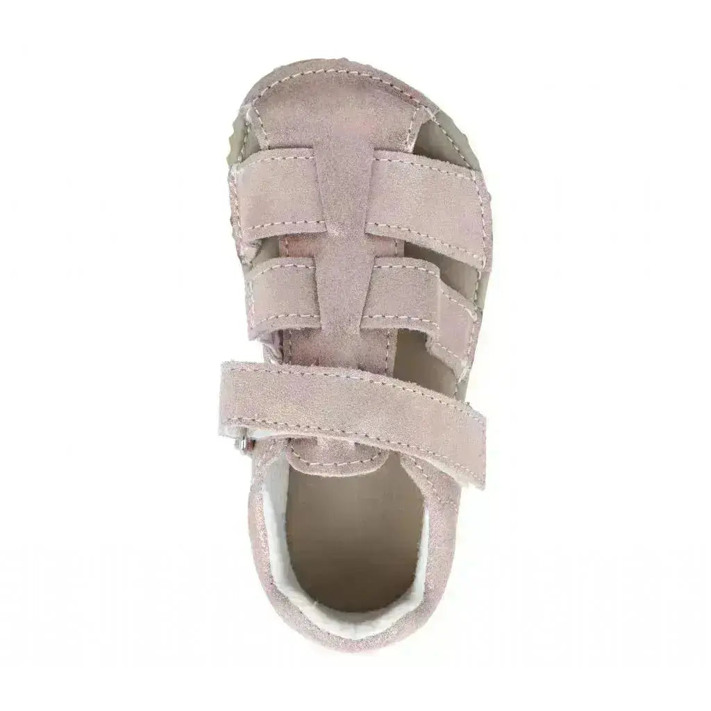 Jonap - Zula Bronze - Sandalias barefoot infantiles rosa