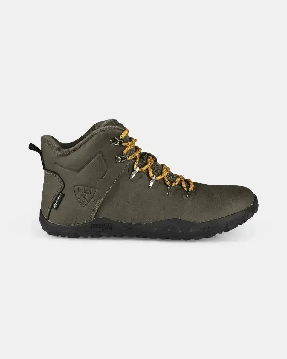 Kilpi Bare High WP-U Dark Green - Botas Barefoot para Senderismo Unisex Impermeables