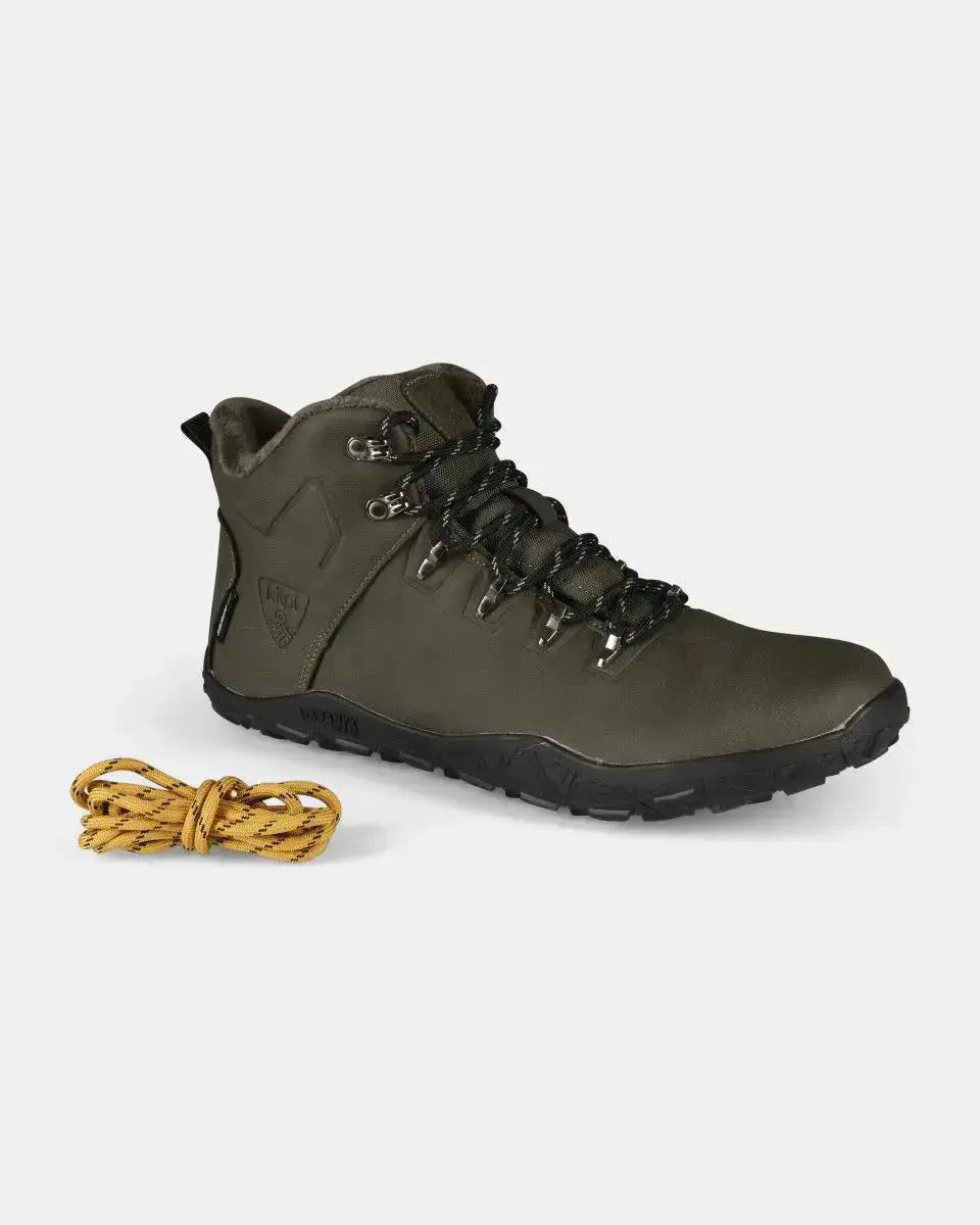 Kilpi Bare High WP-U Dark Green - Botas Barefoot para Senderismo Unisex Impermeables