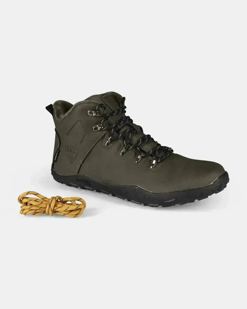 Kilpi Bare High WP-U Dark Green - Botas Barefoot para Senderismo Unisex Impermeables