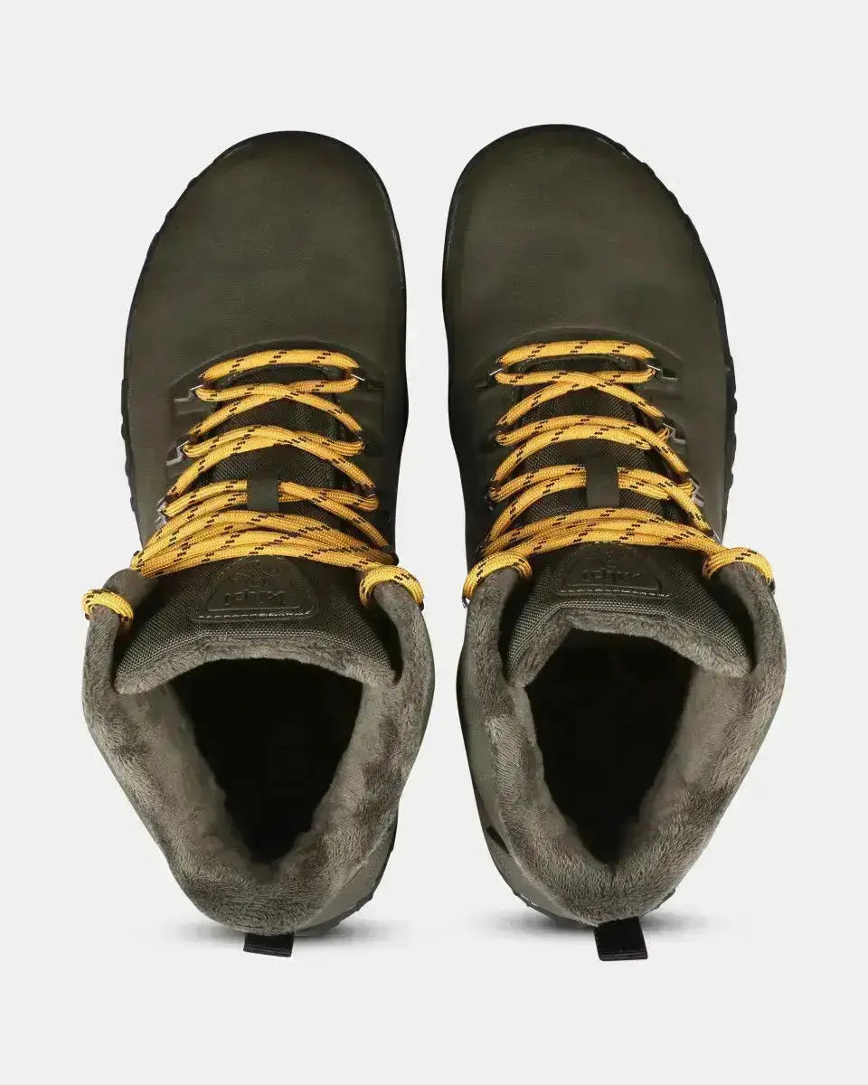 Kilpi Bare High WP-U Dark Green - Botas Barefoot para Senderismo Unisex Impermeables