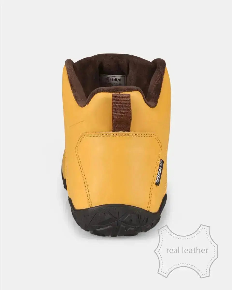 Kilpi Bare Leather High-U Beige - Bottes barefoot imperméables pour la randonnée