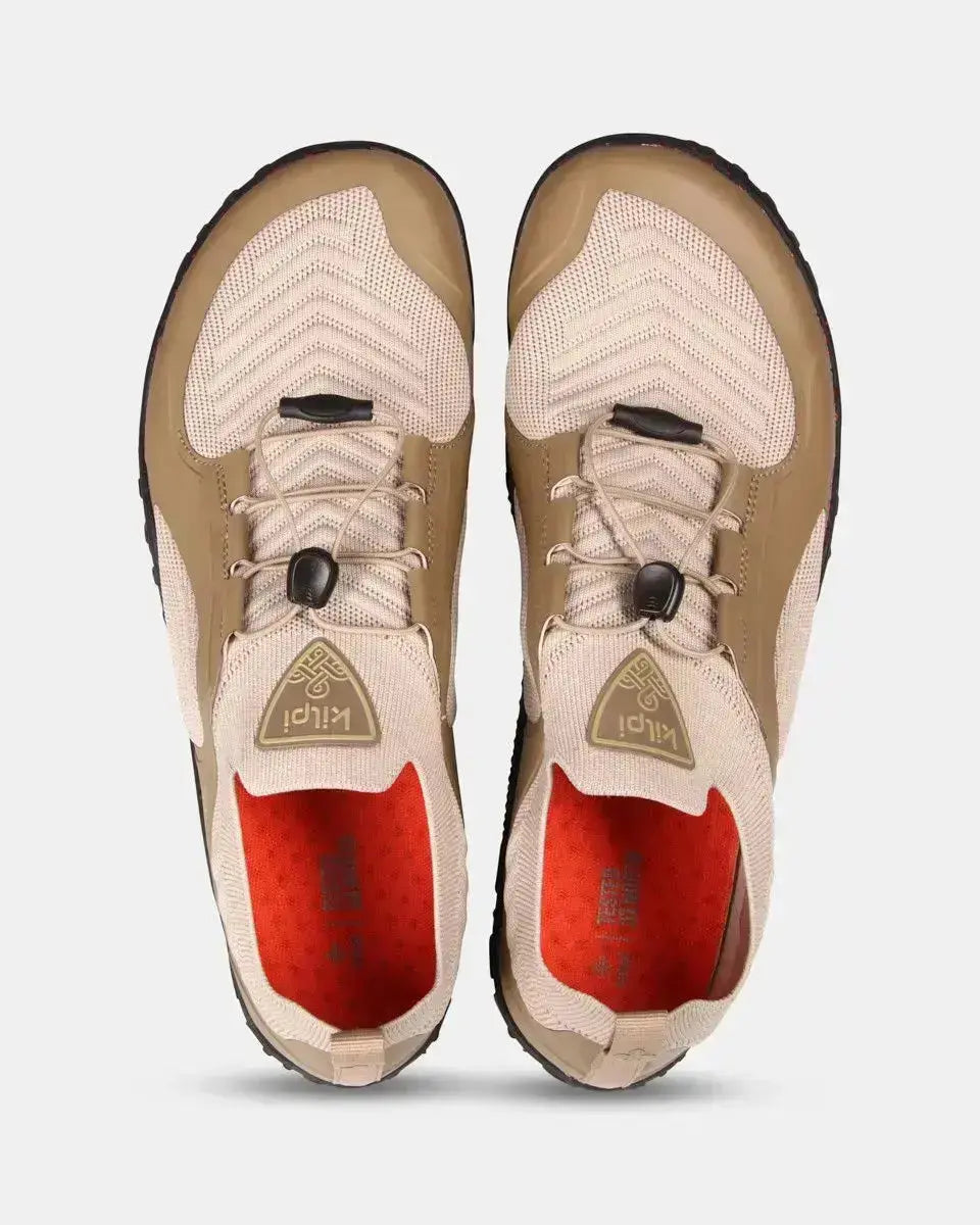 Kilpi Step Low-U Beige - Zapatillas Barefoot Ligeras para Senderismo unisex