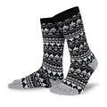 Knitido - Biwa schwarz / weiß - Calcetines Barefoot de dedos de Media Caña Nórdicos para Adultos