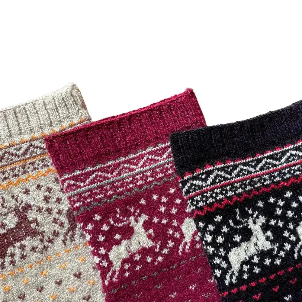 Knitido - Hossa noir / beige - Chaussettes Nordiques Barefoot Mi-mollet
