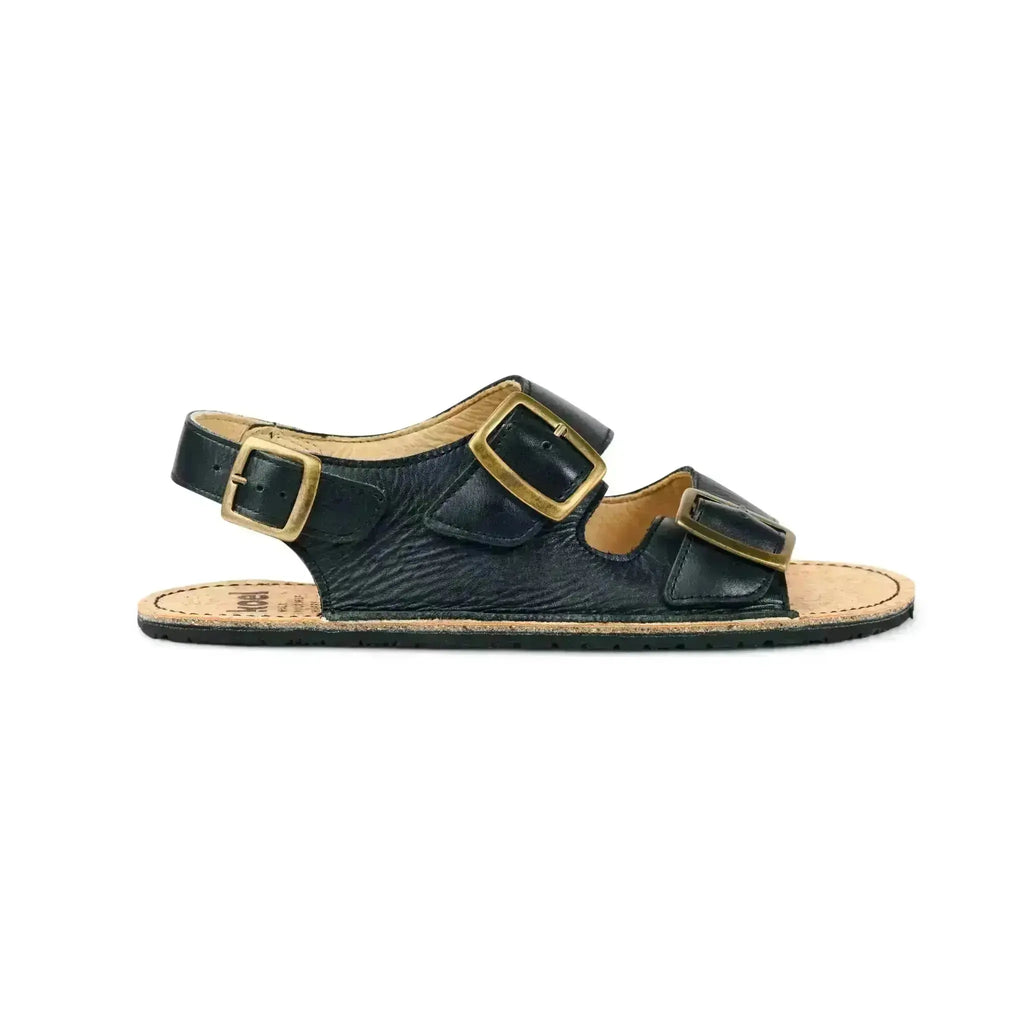 Koel - Ada Black - sandales barefoot triple boucle