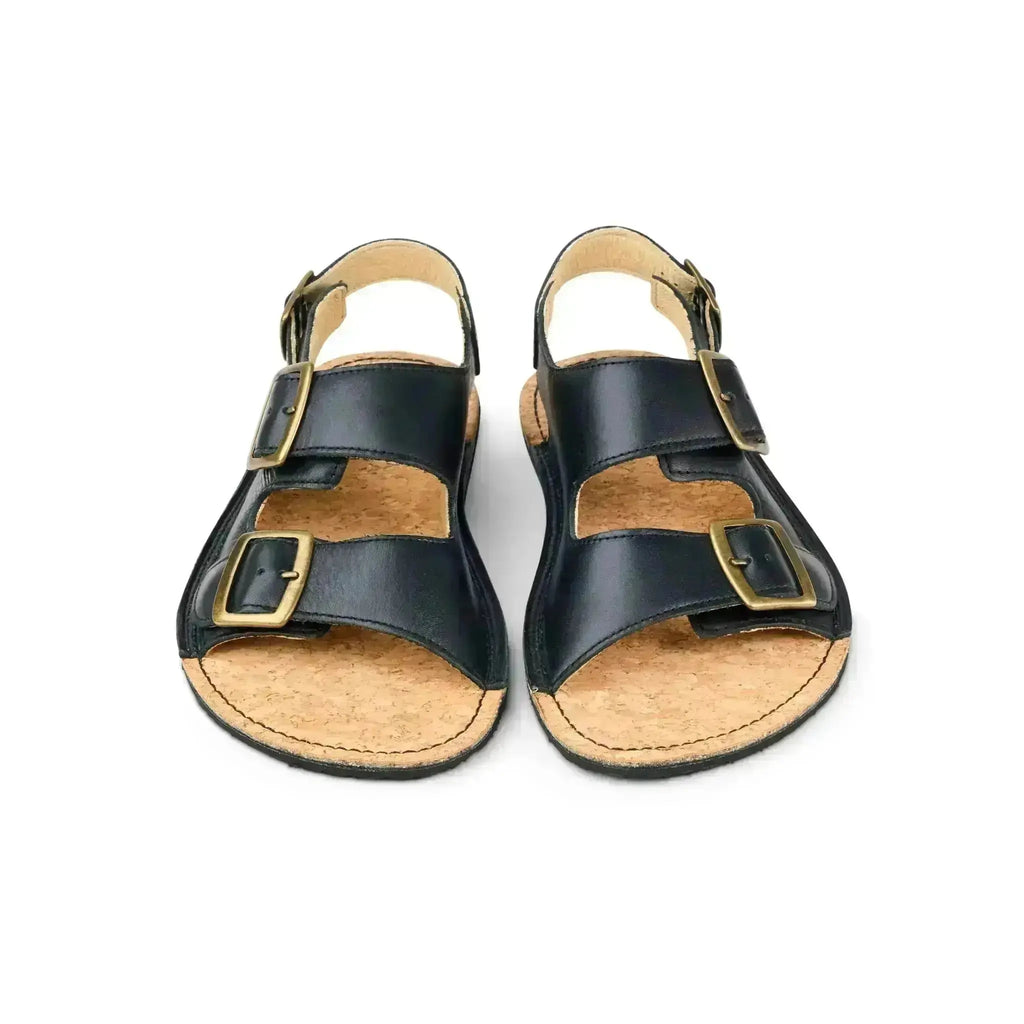 Koel - Ada Black - sandales barefoot triple boucle