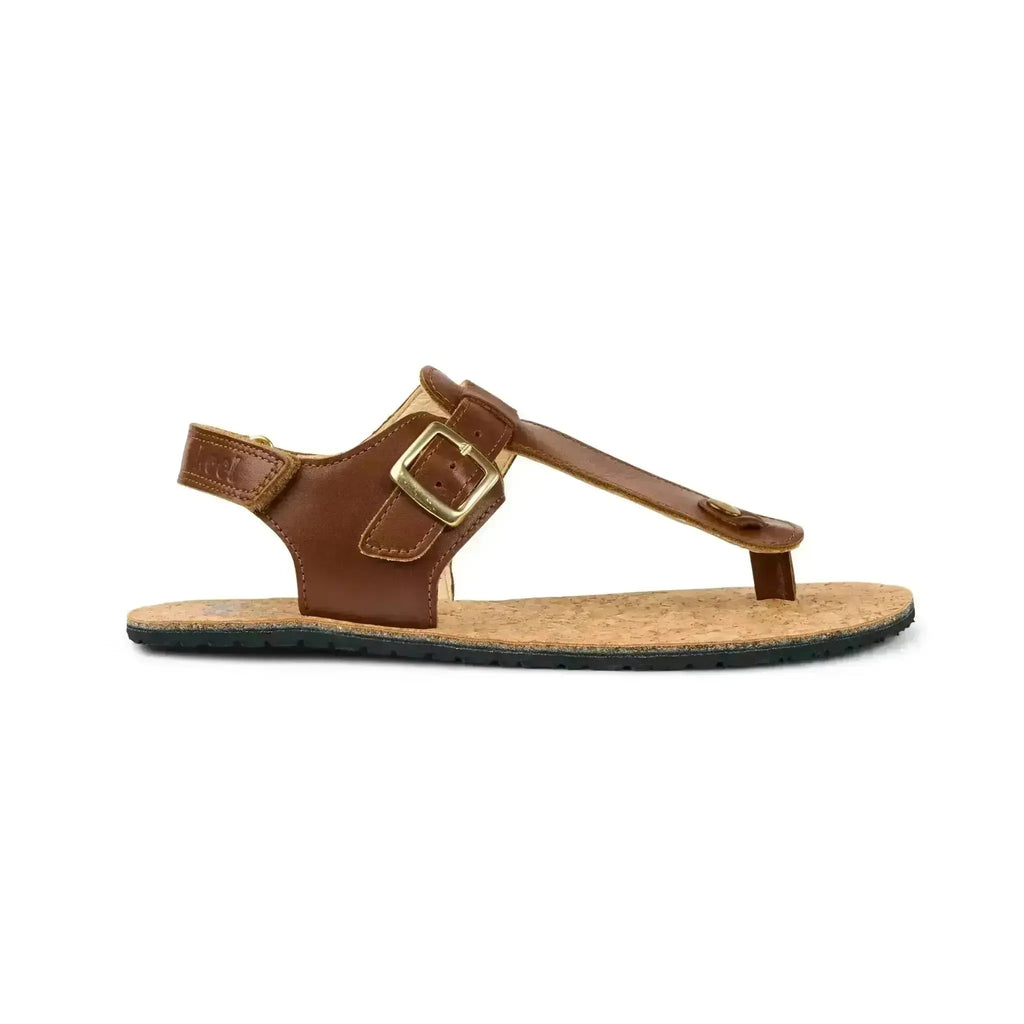 Koel - Ariana Napa Cognac - sandalias barefoot de dedo marrones para mujer