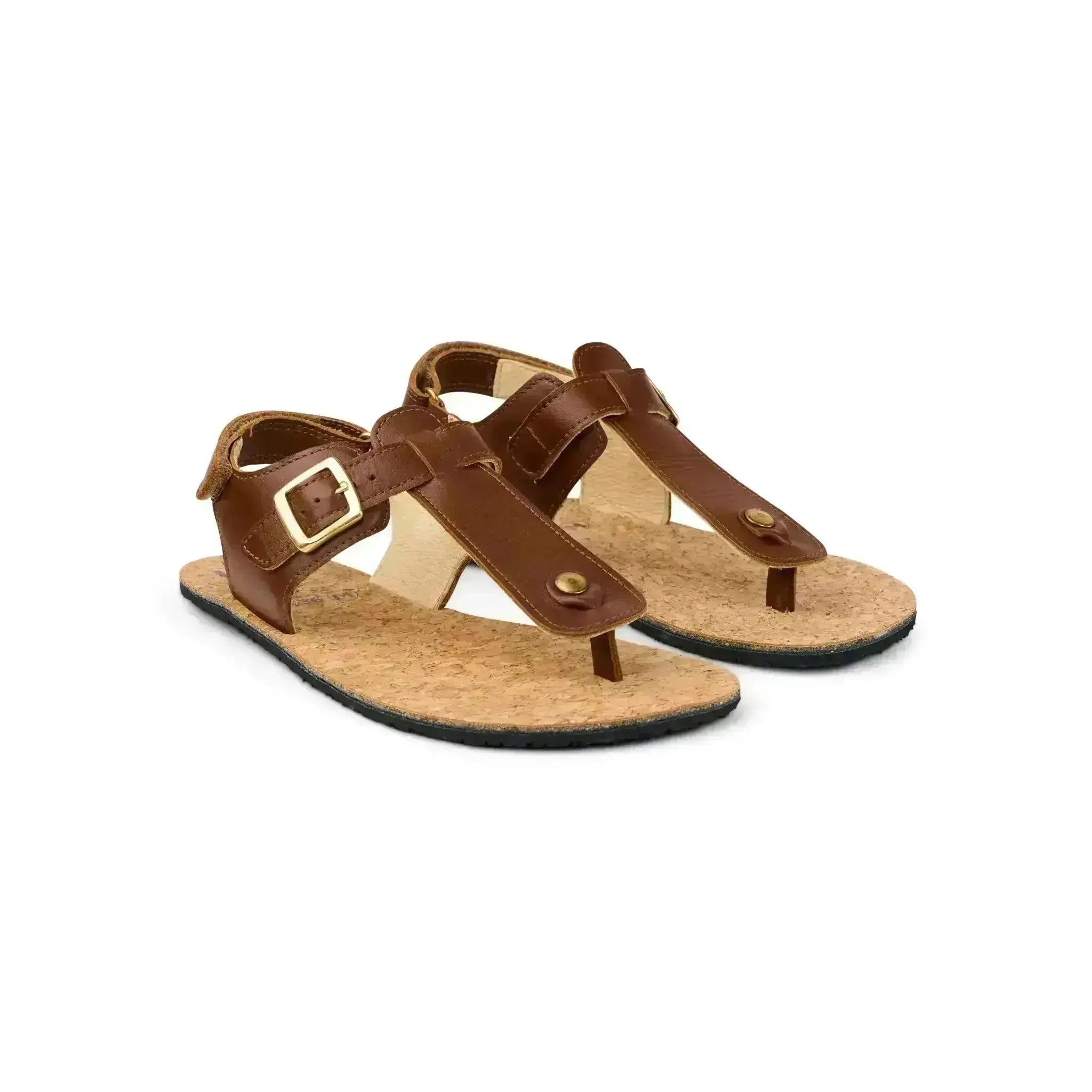 Koel - Ariana Napa Cognac - sandalias barefoot de dedo marrones para mujer