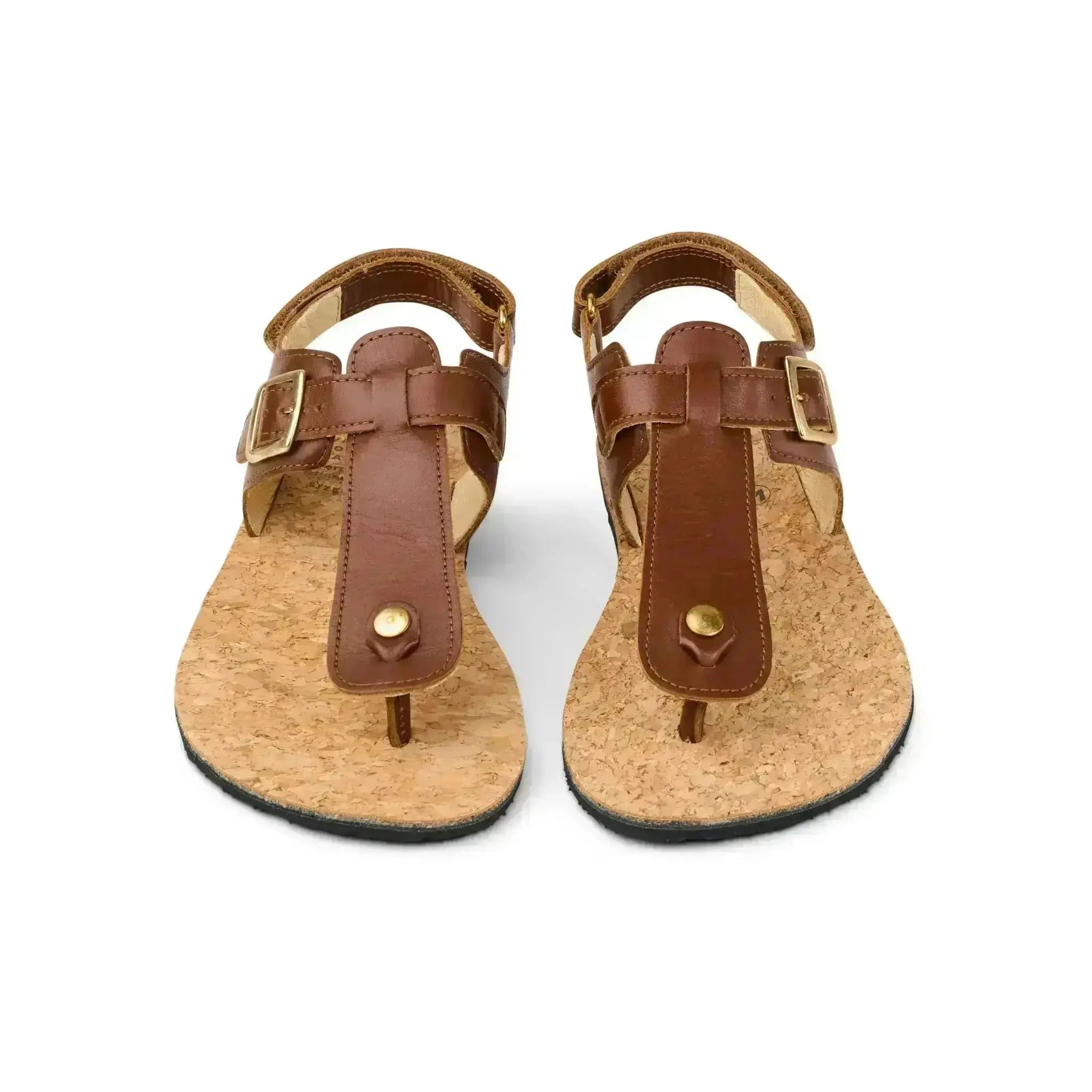 Koel - Ariana Napa Cognac - sandalias barefoot de dedo marrones para mujer
