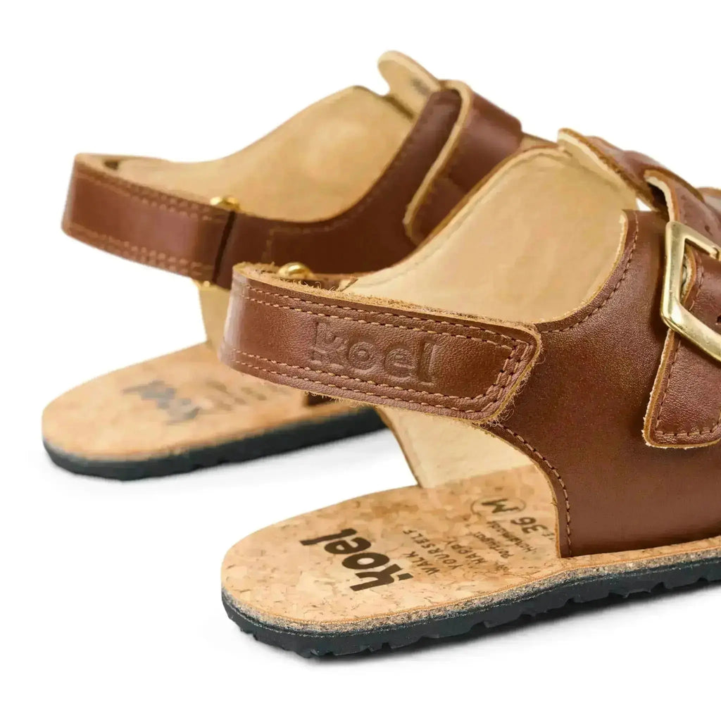 Koel - Ariana Napa Cognac - sandalias barefoot de dedo marrones para mujer
