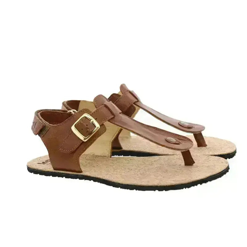 Koel - Ariana Napa Cognac - sandalias barefoot de dedo marrones para mujer
