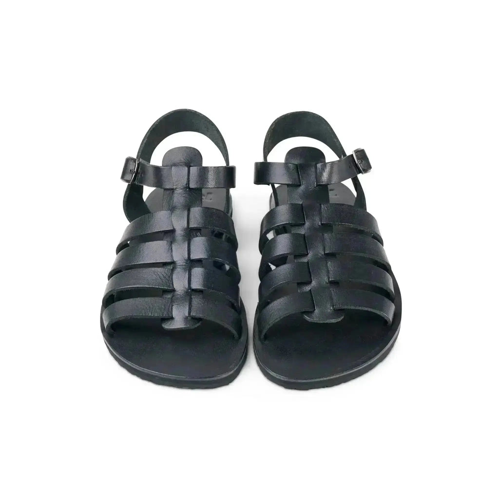 Koel - Athena Napa Black - Sandalias romanas barefoot negras para mujer