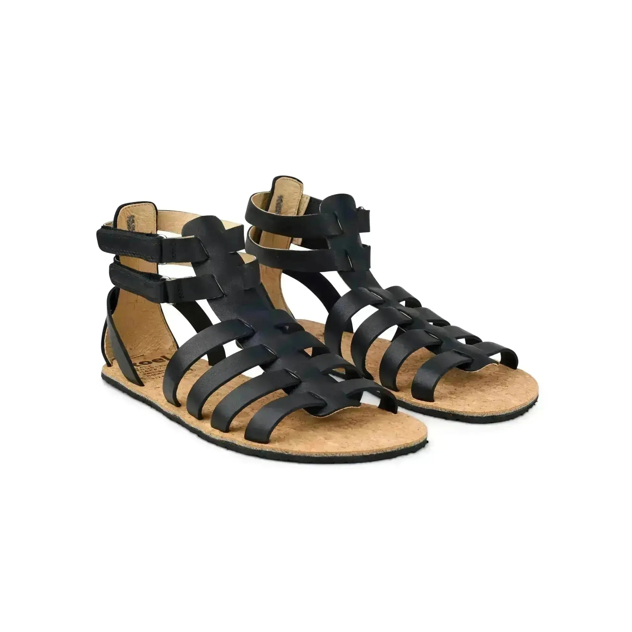 Koel - Aurelia Napa Black - Sandalias romanas barefoot negras para mujer