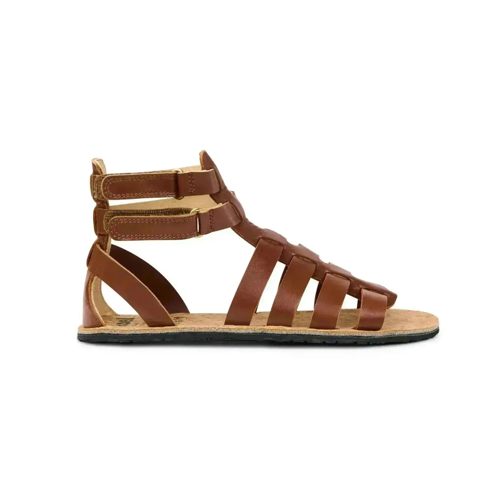 Koel - Aurelia Napa Cognac - sandalias romanas barefoot marrones para mujer