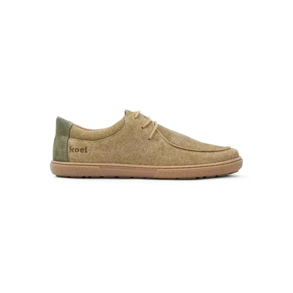 Koel - Fago Leather Taupe - Náuticos barefoot "Wallabee" unisex