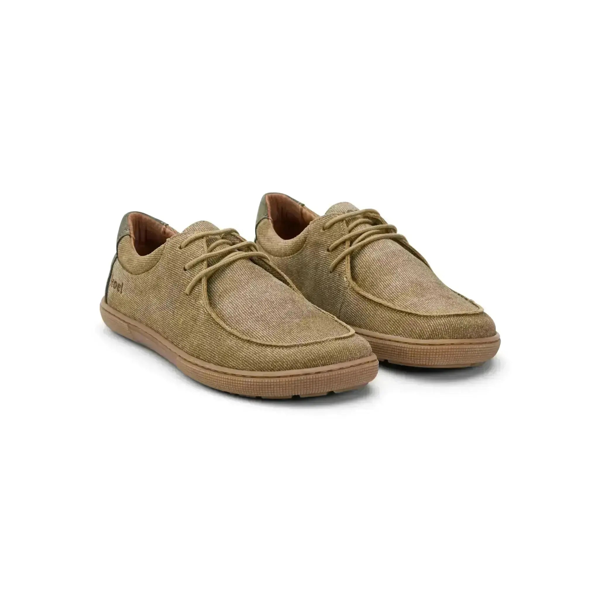 Koel - Fago Leather Taupe - Náuticos barefoot "Wallabee" unisex