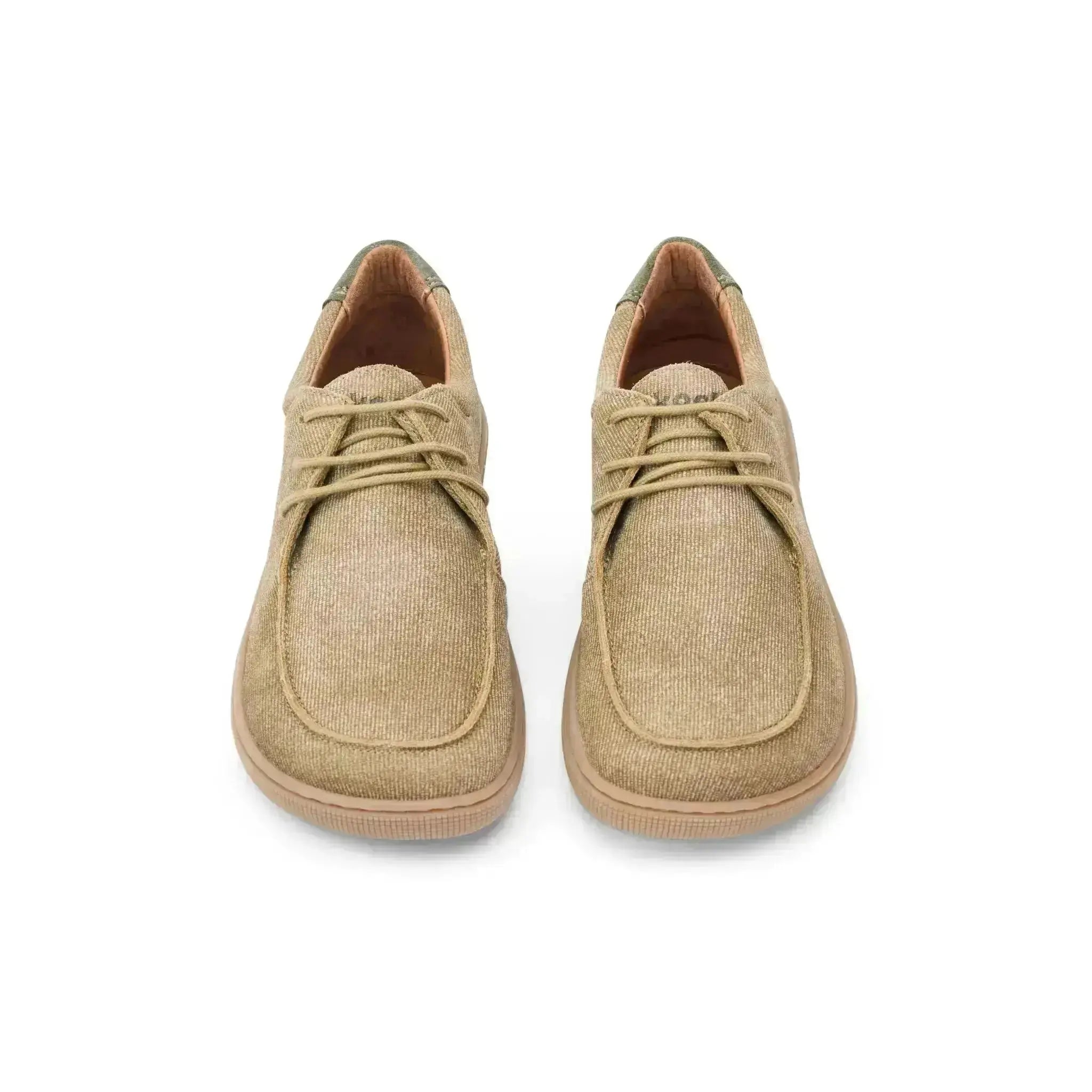 Koel - Fago Leather Taupe - Náuticos barefoot "Wallabee" unisex