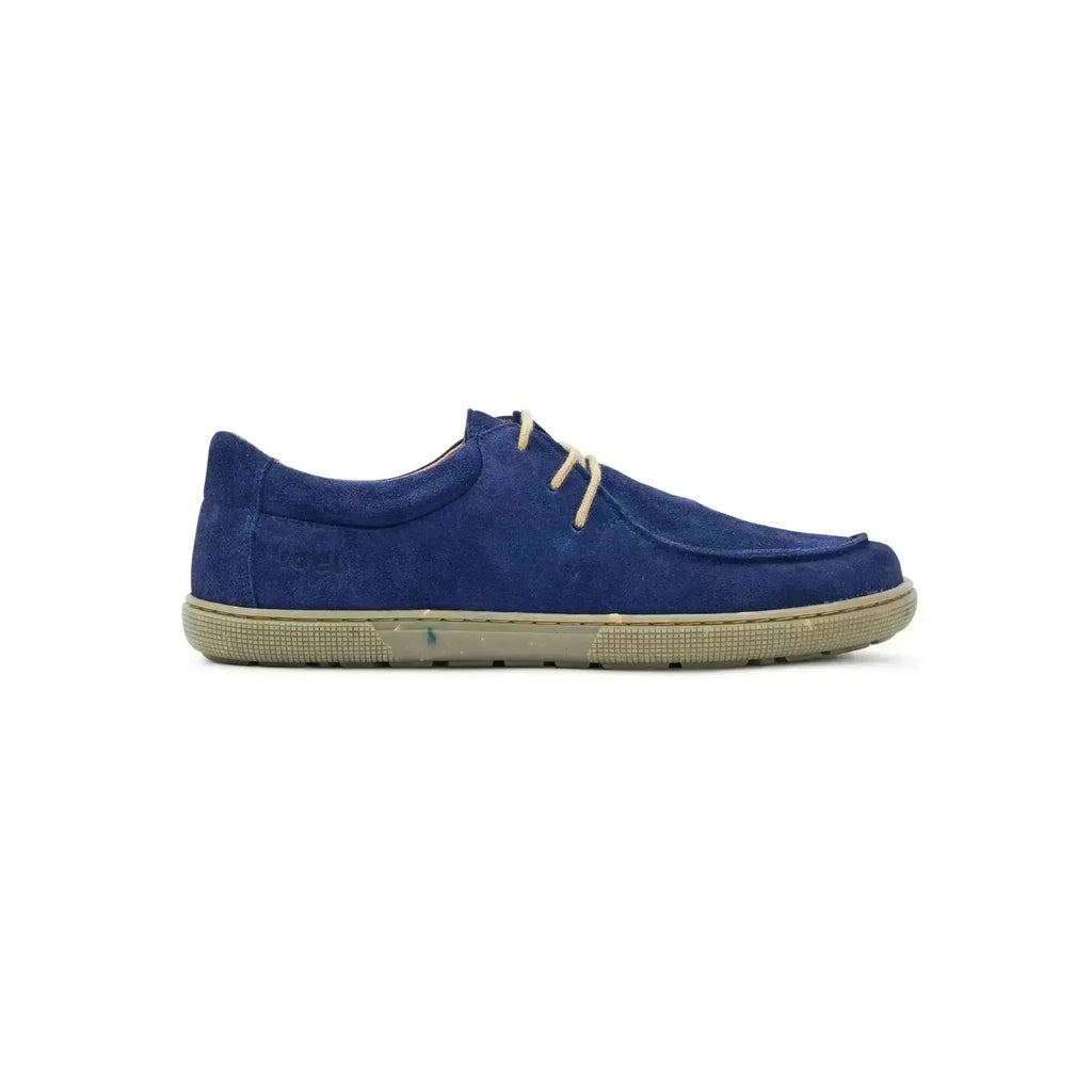 Koel - Fago Suede Navy - Náuticos barefoot "Wallabee" unisex