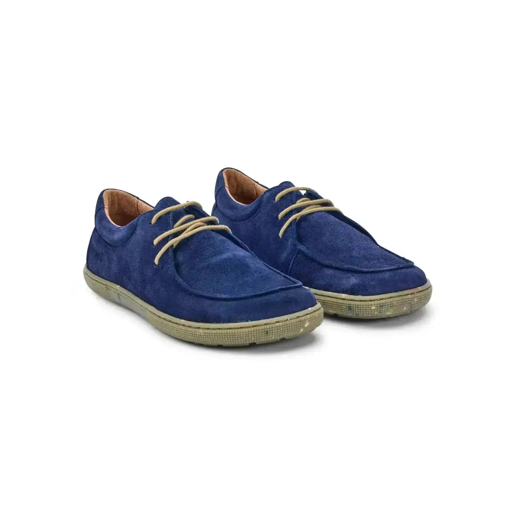 Koel - Fago Suede Navy - Náuticos barefoot "Wallabee" unisex