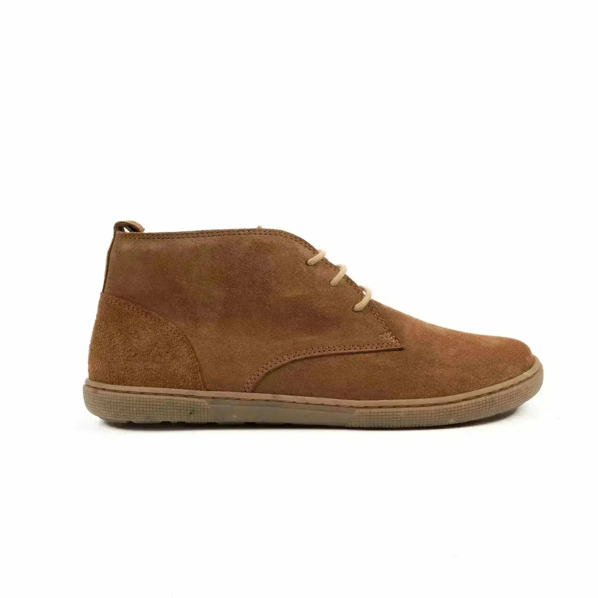 Koel - Fea Suede Eco Cognac - Botines barefoot bajos de ante unisex